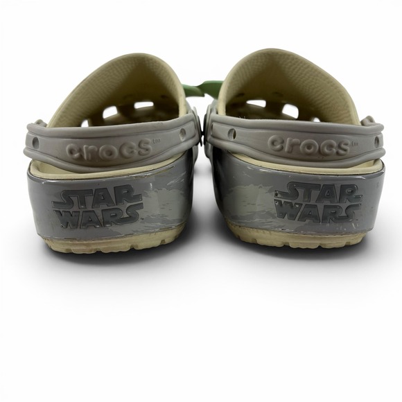 Crocs Star Wars The Mandalorian Grogu Baby Yoda Clogs Tan Grey‎ Mens 9 Womens 11 main image 13